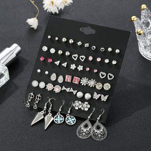 ❤️❤️  60 Pairs Earrings Set Stud Earrings for Women Assorted Earrings